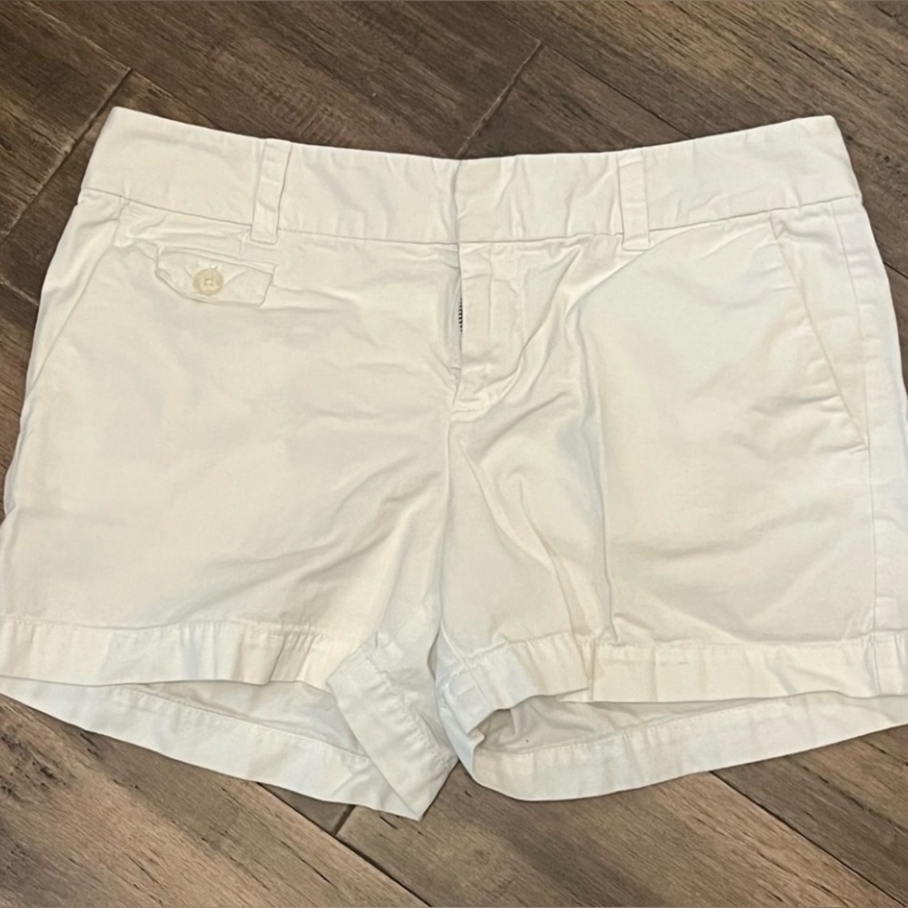 LOFT Women's Cream White Cargo Shorts Size 2
